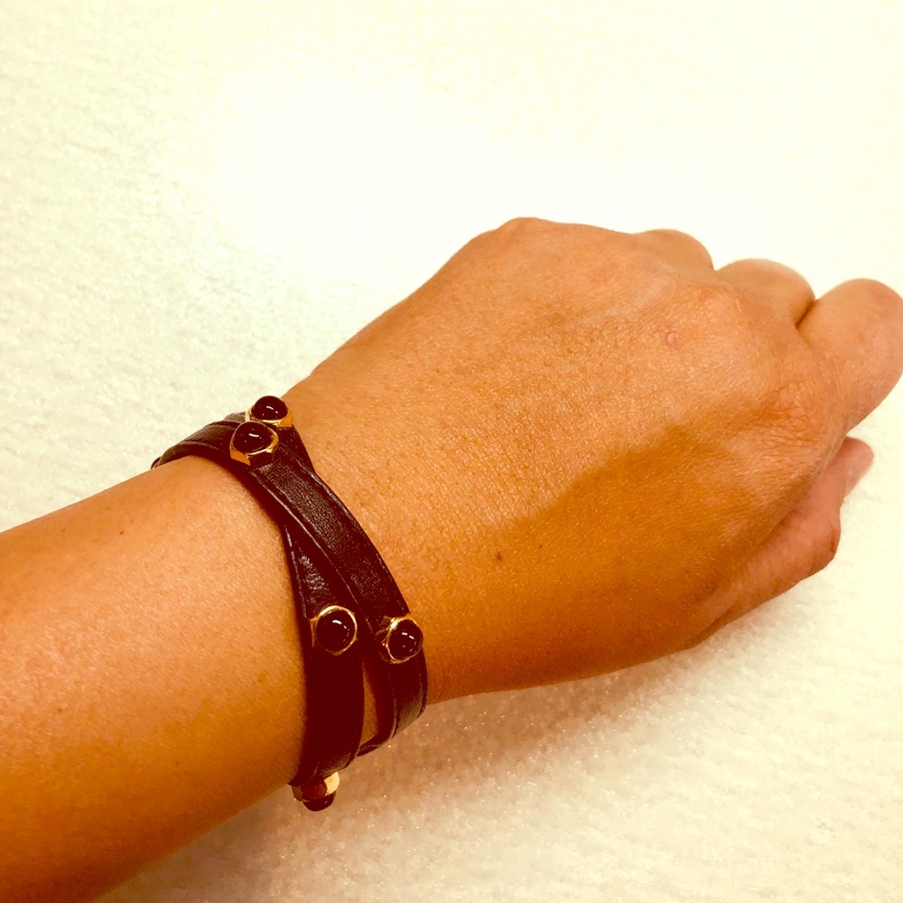 Leather Wrap Bracelet - image 1